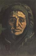 Vincent Van Gogh Head of a Peasant Woman with Dard Cap (nn014) Sweden oil painting artist